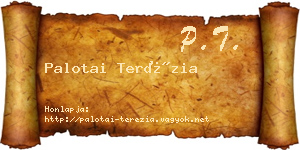 Palotai Terézia névjegykártya